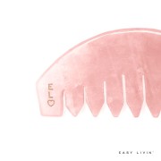 Różówy grzebień Easy Livin z różowego kwarcu