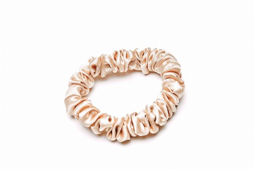 Jedwabna gumka do włosów Easy Livin w kolorze złotym